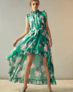 Cynthia Rowley Garden of Eden Dress GRNFL Hot