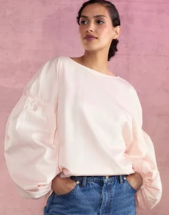 Cynthia Rowley Geneva Cotton Blouse PINK New