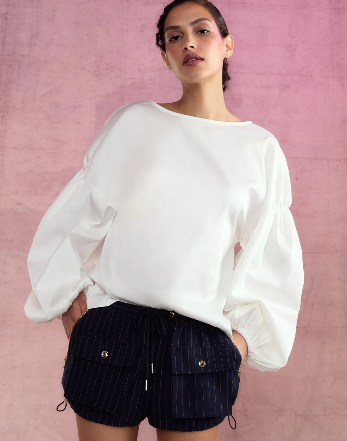 Cynthia Rowley Geneva Cotton Blouse White Best