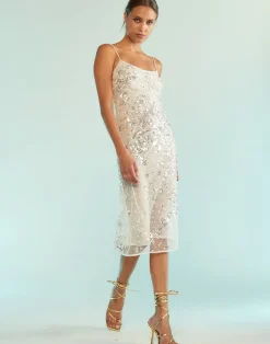 Cynthia Rowley Gisele Beaded Dress White Discount