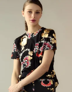 Cynthia Rowley Gold Foil T-Shirt GLDMLT Hot