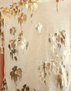 Cynthia Rowley Gold Foil T-Shirt WHGLD Sale