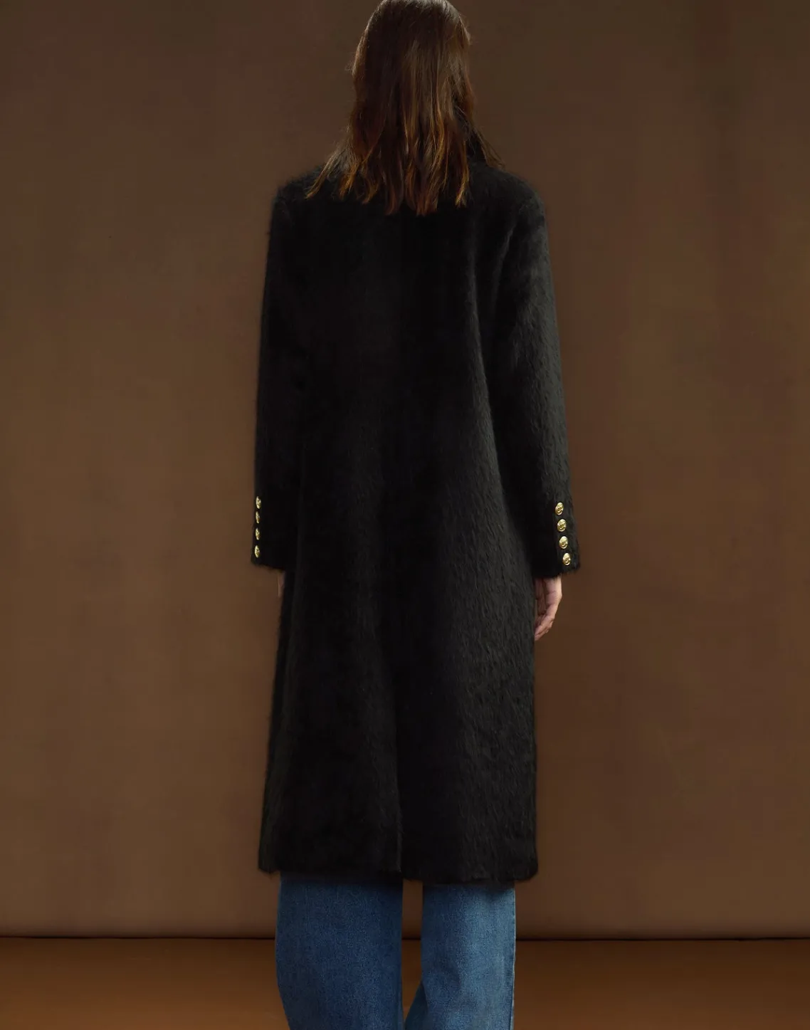 Cynthia Rowley Heritage Double Breasted Coat BLACK Fashion