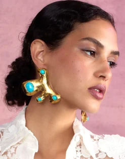 Cynthia Rowley Hidden Gem Earrings TURQU Discount