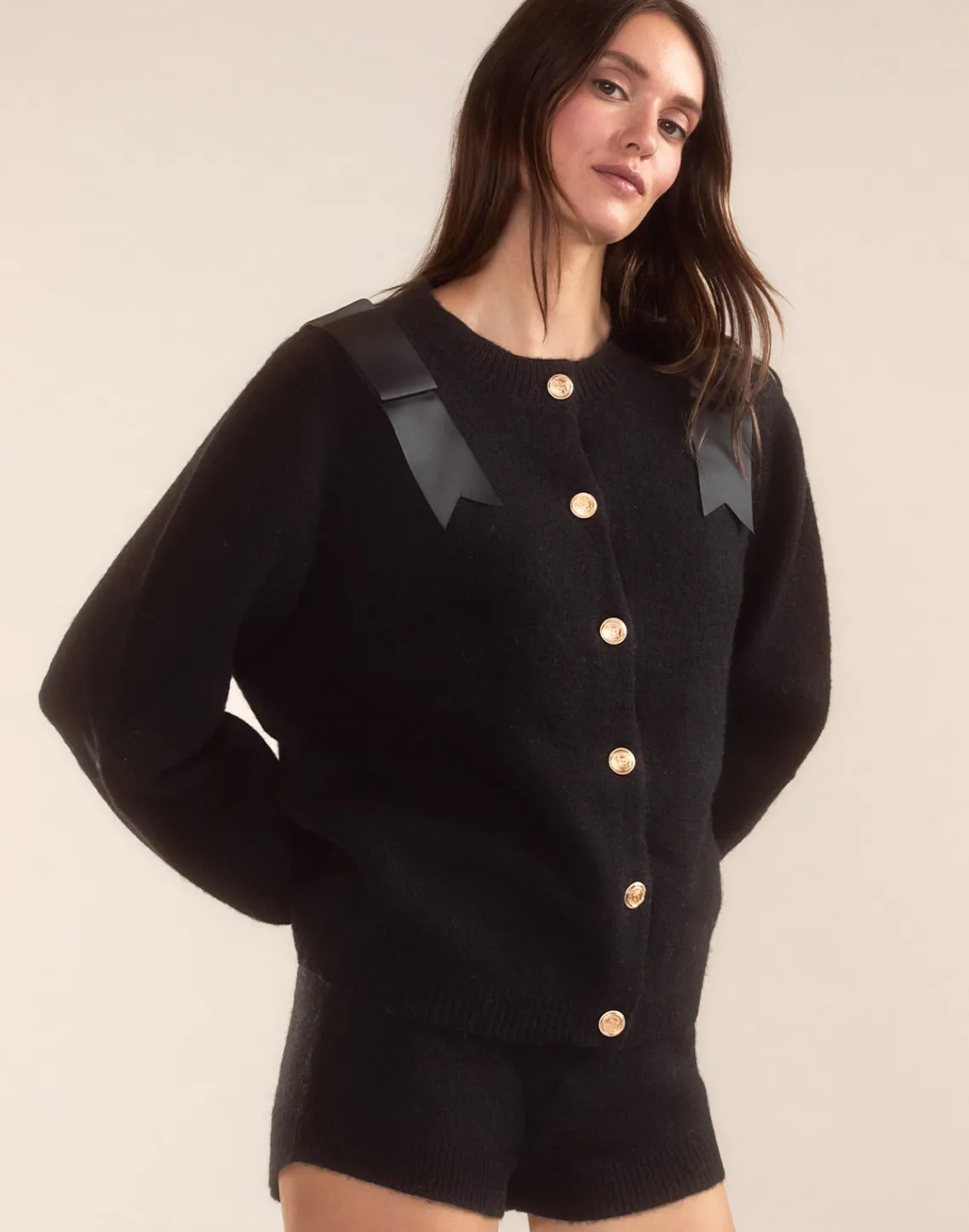 Cynthia Rowley Ivy Wool Cardigan BLACK Online