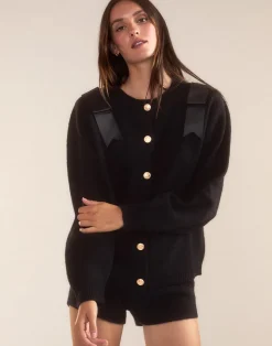 Cynthia Rowley Ivy Wool Knit Short BLACK Best