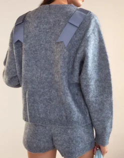 Cynthia Rowley Ivy Wool Knit Short Denim Fashion