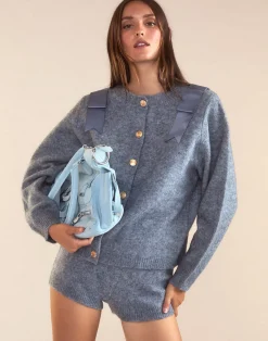 Cynthia Rowley Ivy Wool Knit Short Denim Fashion