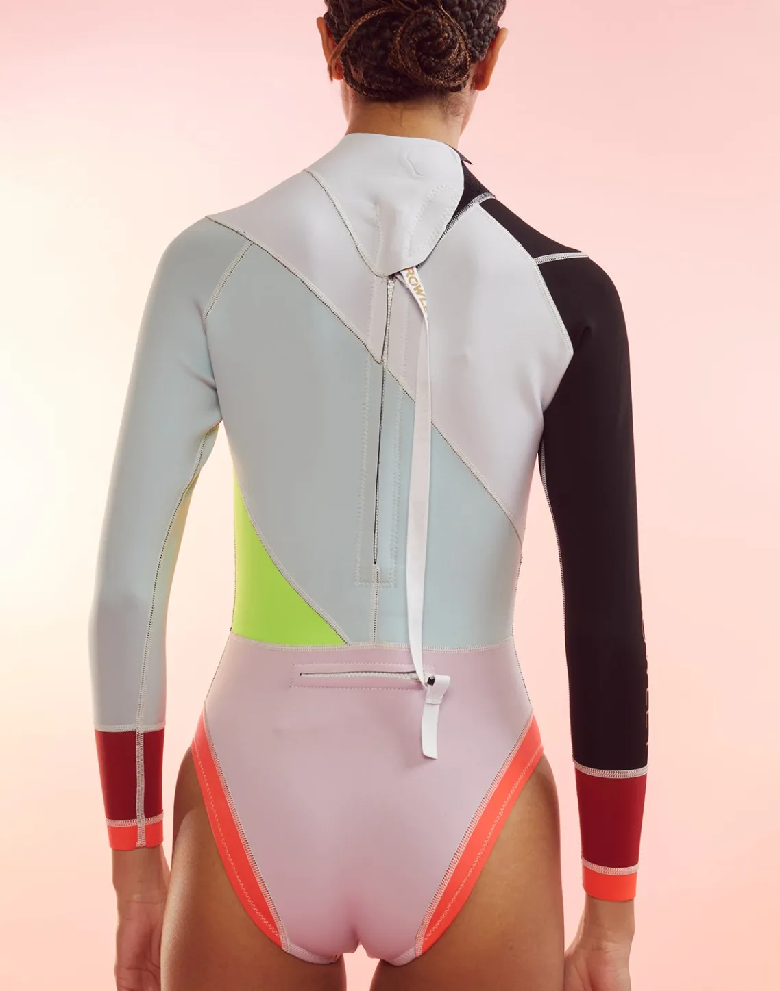 Cynthia Rowley Janet Colorblock High Cut Wetsuit BLPKM Best