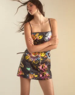 Cynthia Rowley Kaia Dress BLKMT Hot