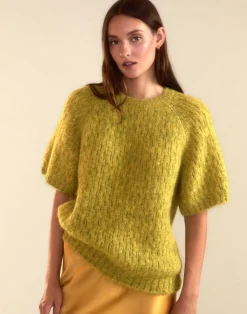 Cynthia Rowley Kendal Knit Sweater GREEN New