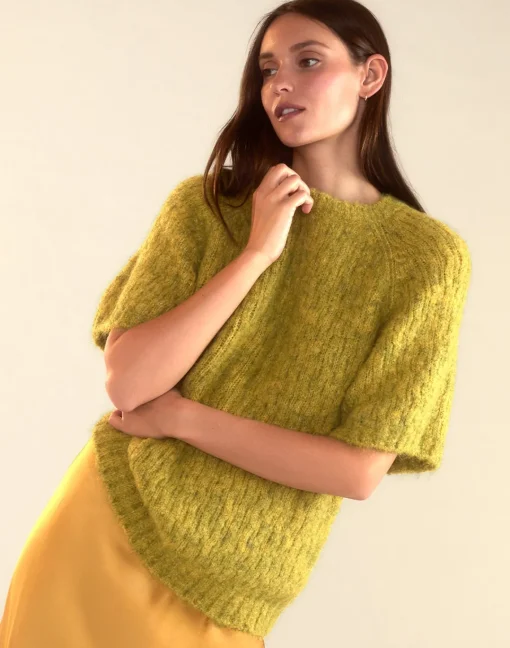 Cynthia Rowley Kendal Knit Sweater GREEN New