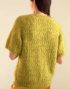 Cynthia Rowley Kendal Knit Sweater GREEN New