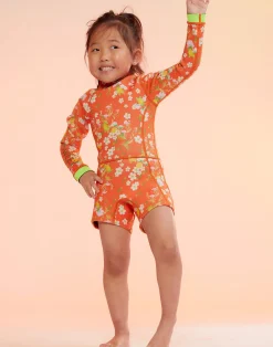 Cynthia Rowley Kids Floral Wetsuit ORGMT Hot