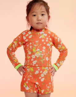 Cynthia Rowley Kids Floral Wetsuit ORGMT Hot
