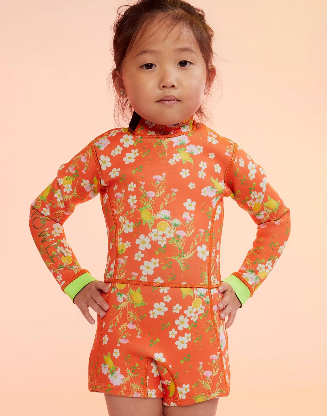 Cynthia Rowley Kids Floral Wetsuit ORGMT Hot