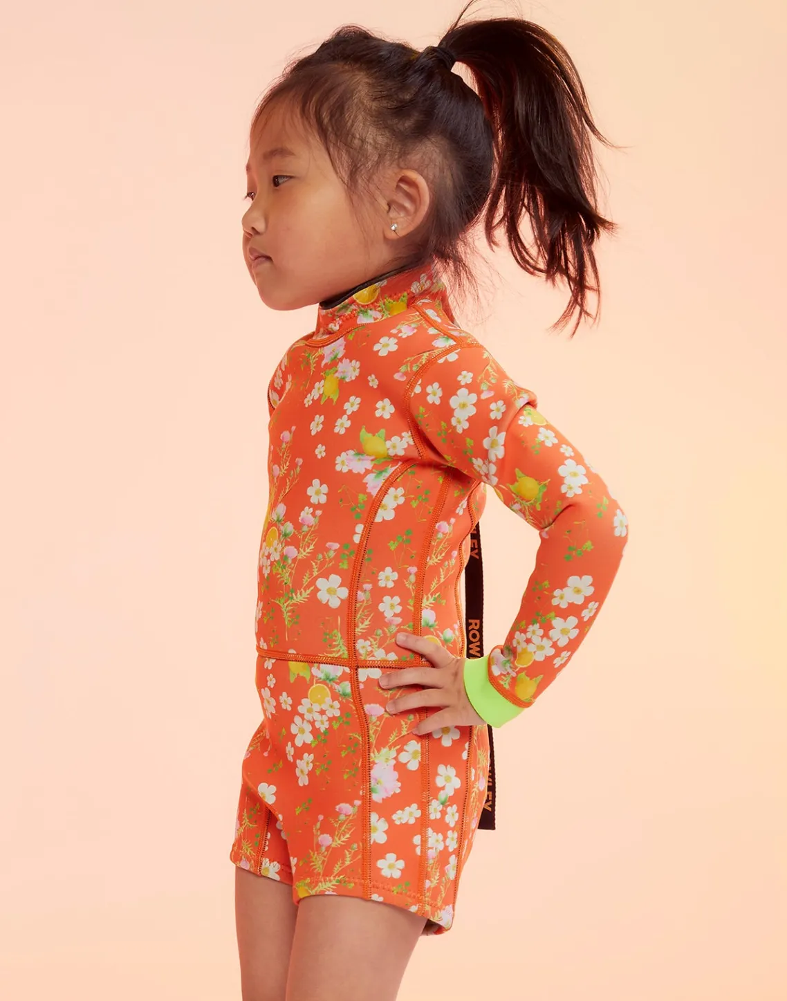 Cynthia Rowley Kids Floral Wetsuit ORGMT Hot