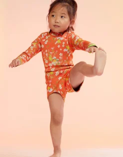 Cynthia Rowley Kids Floral Wetsuit ORGMT Hot