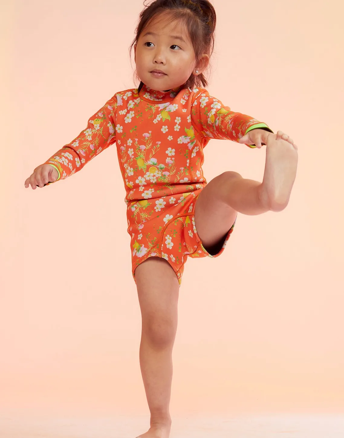 Cynthia Rowley Kids Floral Wetsuit ORGMT Hot