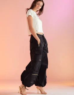 Cynthia Rowley Kim Cargo Pant BLACK Fashion