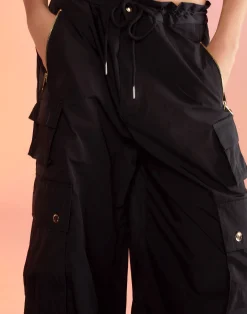 Cynthia Rowley Kim Cargo Pant BLACK Fashion