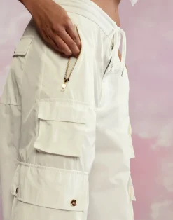 Cynthia Rowley Kim Cargo Pant White Online