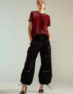 Cynthia Rowley Leopard Relax Tee REDLEO Sale