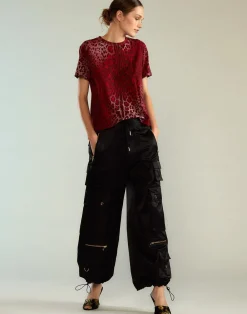 Cynthia Rowley Leopard Relax Tee REDLEO Sale