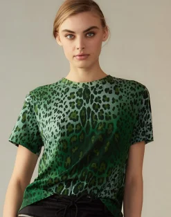 Cynthia Rowley Leopard Tee GRNLEO Fashion