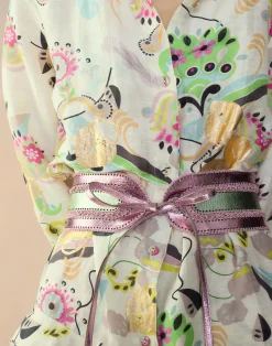 Cynthia Rowley Love Locket Linen Shirt Dress WHTFL Hot