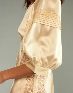 Cynthia Rowley Lure Lace Dress IVORY New