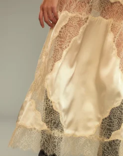 Cynthia Rowley Lure Lace Dress IVORY New