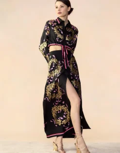 Cynthia Rowley Marseille Skirt BLKGD Fashion