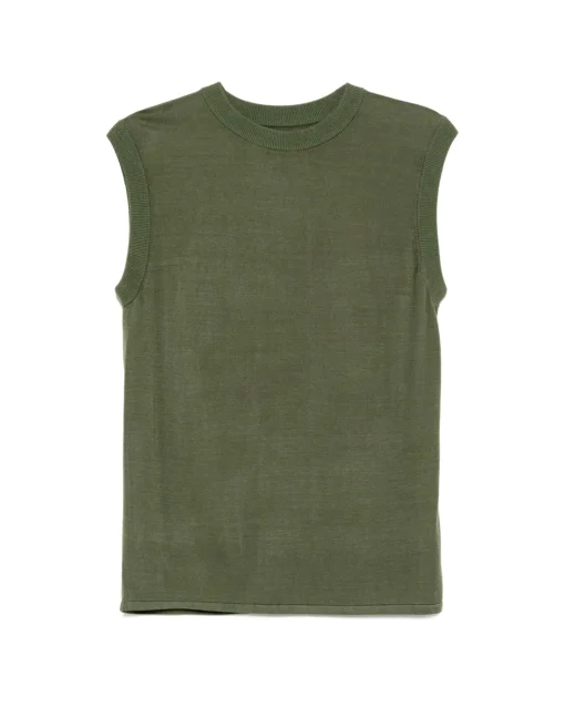 Cynthia Rowley Mica Sleeveless Knit Top DRKGR Fashion
