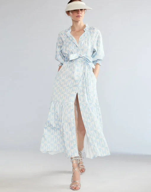 Cynthia Rowley Montauk Cotton Dress BLUWHT Online