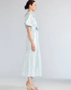 Cynthia Rowley Montauk Cotton Dress BLUWHT Online
