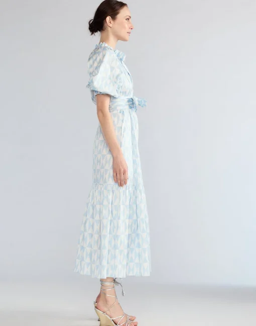 Cynthia Rowley Montauk Cotton Dress BLUWHT Online