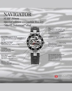 Cynthia Rowley Navigator Surf Watch 