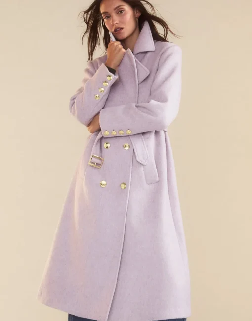 Cynthia Rowley Noa Wool Trench Coat LVNDR Outlet