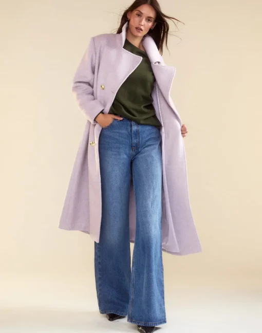 Cynthia Rowley Noa Wool Trench Coat LVNDR Outlet