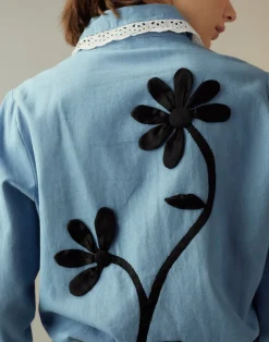 Cynthia Rowley Not My First Rodeo Shirt BLUCHM Sale