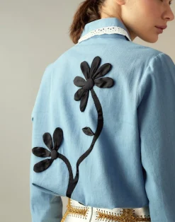 Cynthia Rowley Not My First Rodeo Shirt BLUCHM Sale