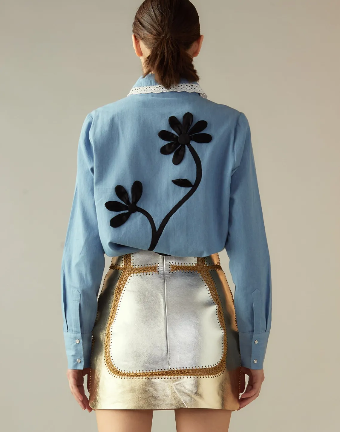 Cynthia Rowley Not My First Rodeo Shirt BLUCHM Sale