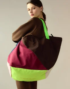 Cynthia Rowley Oversized Carryall Nylon Tote DRKMT Hot