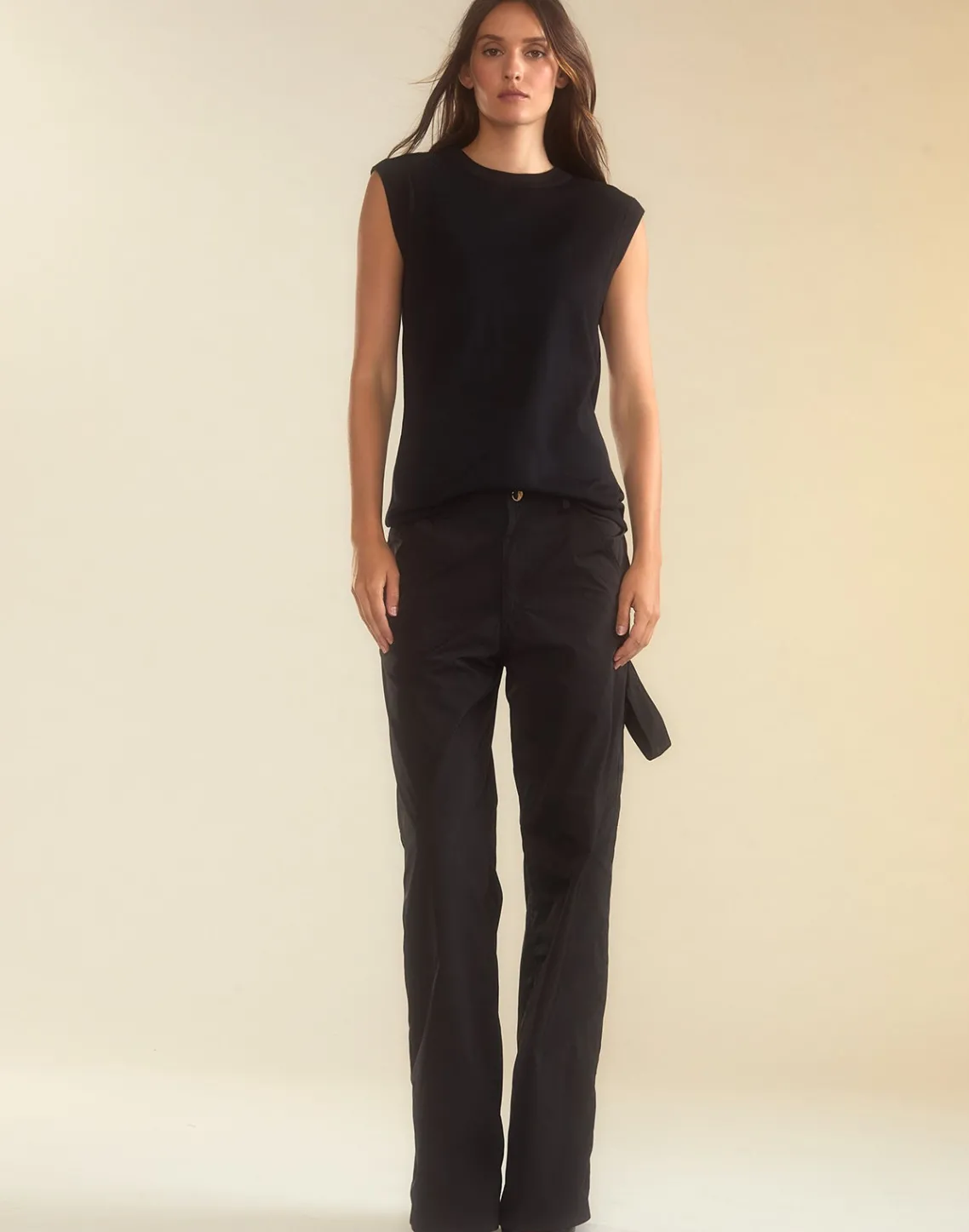 Cynthia Rowley Paige Painter Pant BLACK Fashion