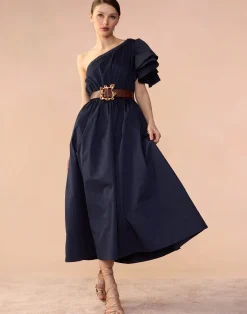 Cynthia Rowley Palma Dress Navy Clearance