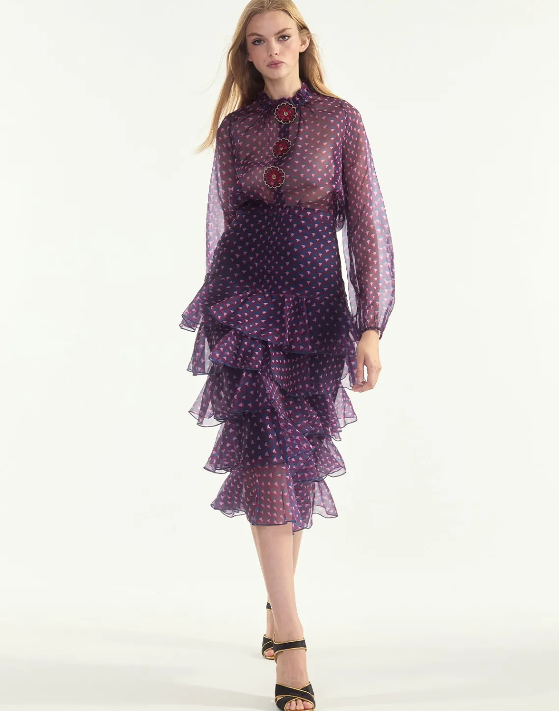 Cynthia Rowley Prim Silk Organza Skirt RDNVY Clearance