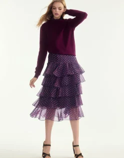 Cynthia Rowley Prim Silk Organza Skirt RDNVY Clearance