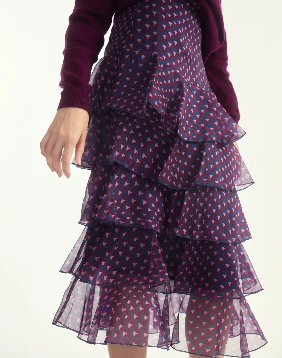 Cynthia Rowley Prim Silk Organza Skirt RDNVY Clearance