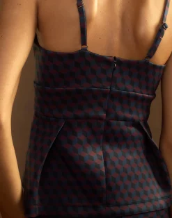 Cynthia Rowley Rho Bonded Top RDNVY Hot